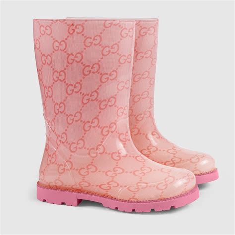 gucci rain boots for toddlers pink|thigh high gucci boots.